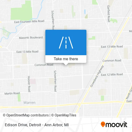Edison Drive map
