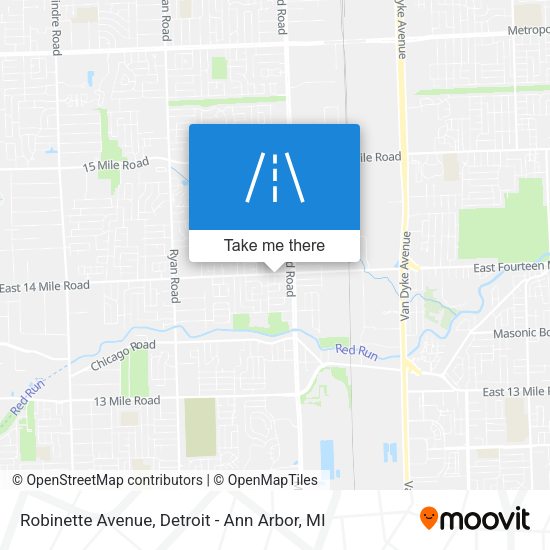 Robinette Avenue map