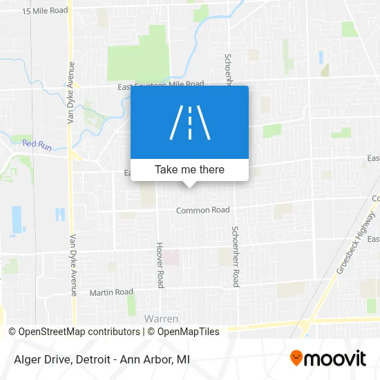 Alger Drive map