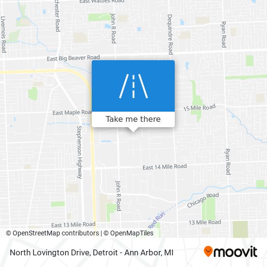 Mapa de North Lovington Drive