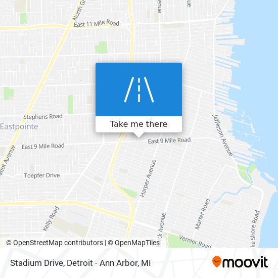 Stadium Drive map