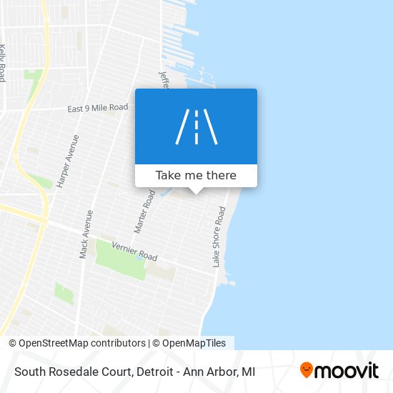 Mapa de South Rosedale Court