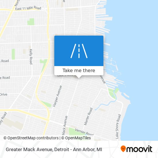 Greater Mack Avenue map