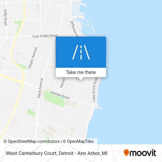West Canterbury Court map