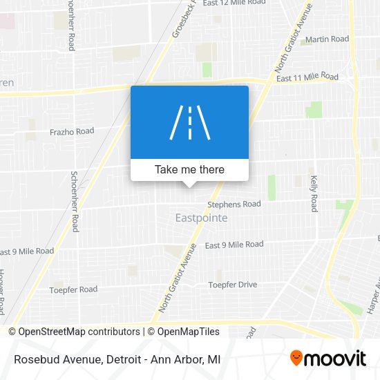 Mapa de Rosebud Avenue