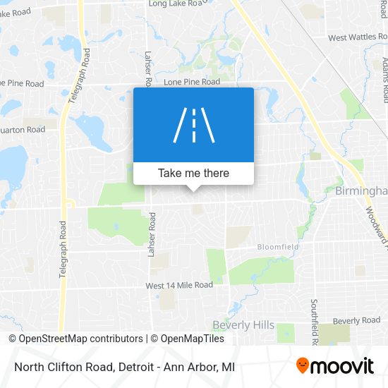 North Clifton Road map