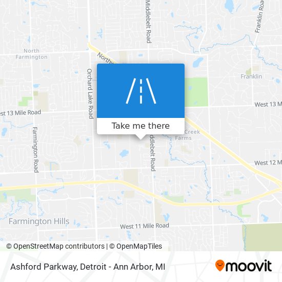 Ashford Parkway map