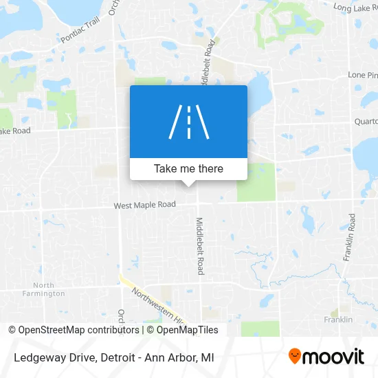 Ledgeway Drive map