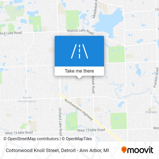 Cottonwood Knoll Street map