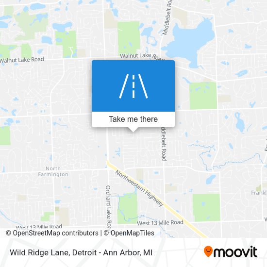 Mapa de Wild Ridge Lane