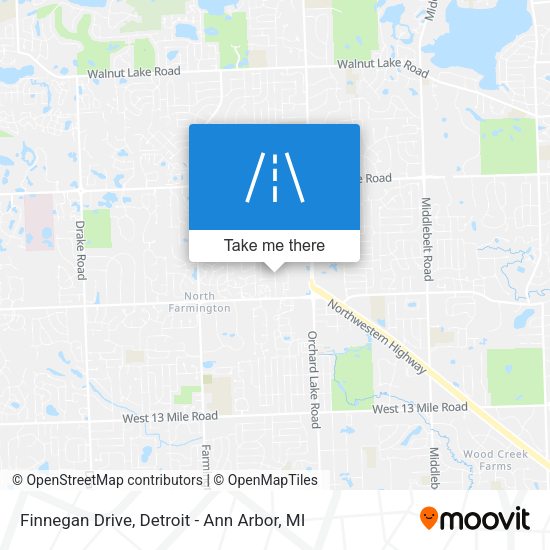 Mapa de Finnegan Drive