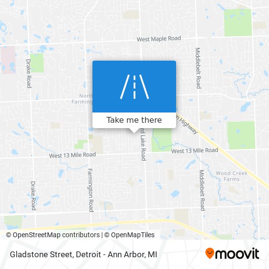 Mapa de Gladstone Street