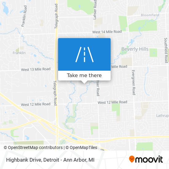 Highbank Drive map