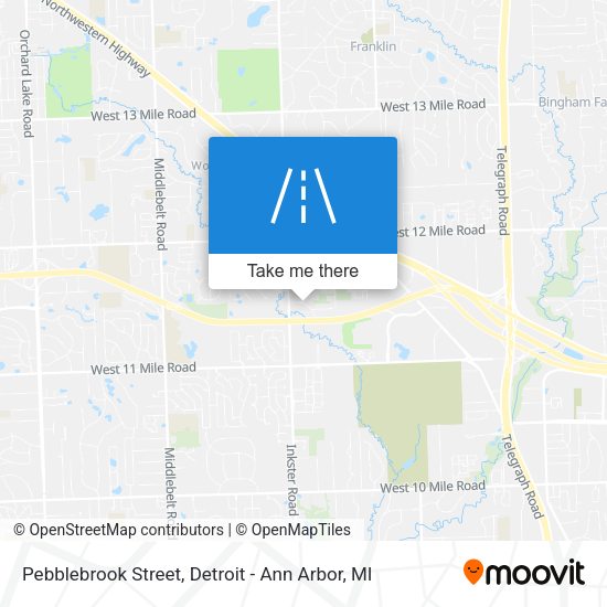 Mapa de Pebblebrook Street