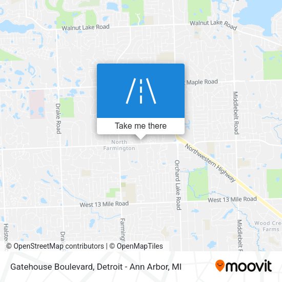 Gatehouse Boulevard map