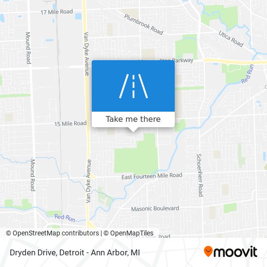 Dryden Drive map