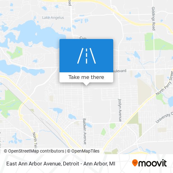 Mapa de East Ann Arbor Avenue