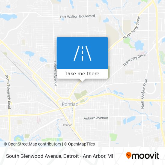 South Glenwood Avenue map