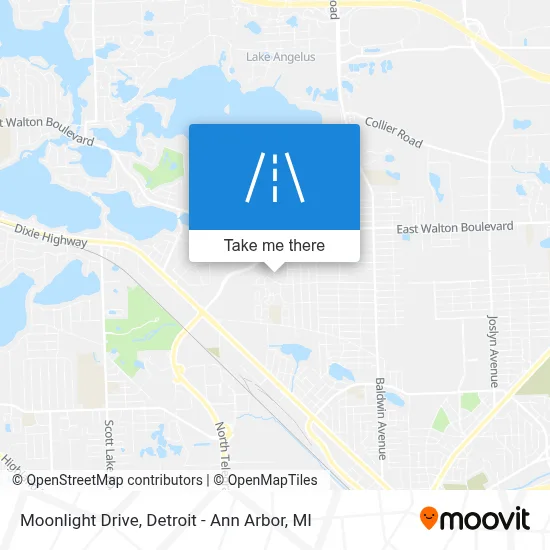 Moonlight Drive map
