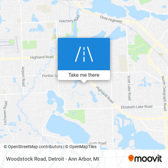 Mapa de Woodstock Road