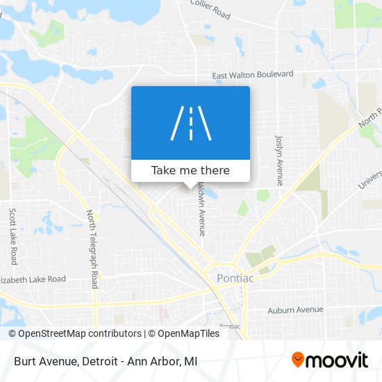 Burt Avenue map