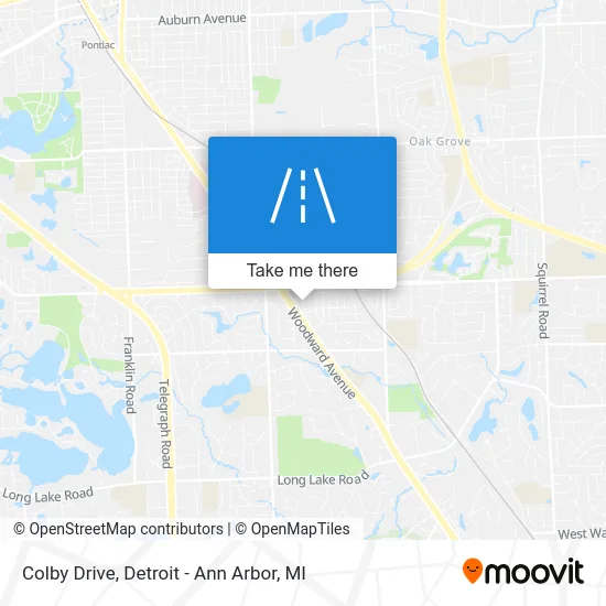 Colby Drive map