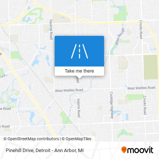 Pinehill Drive map