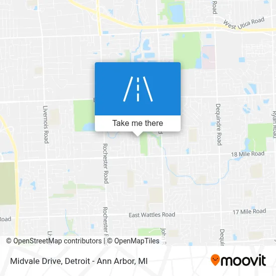 Midvale Drive map