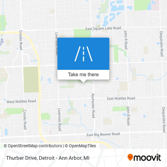 Thurber Drive map