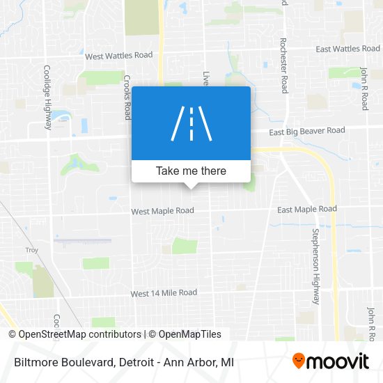 Mapa de Biltmore Boulevard