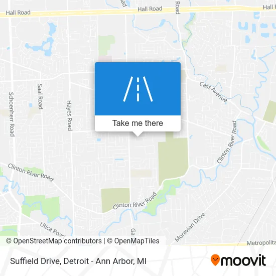Suffield Drive map