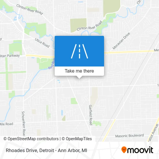 Rhoades Drive map