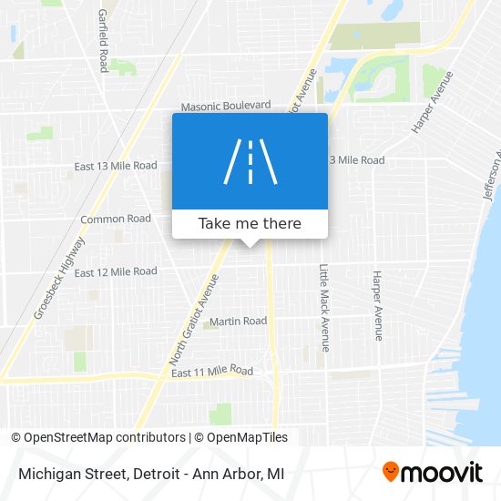 Michigan Street map