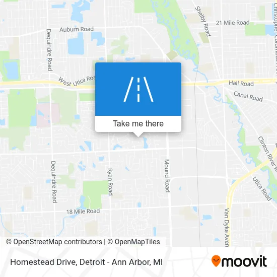 Homestead Drive map