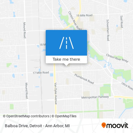 Balboa Drive map