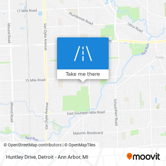 Huntley Drive map