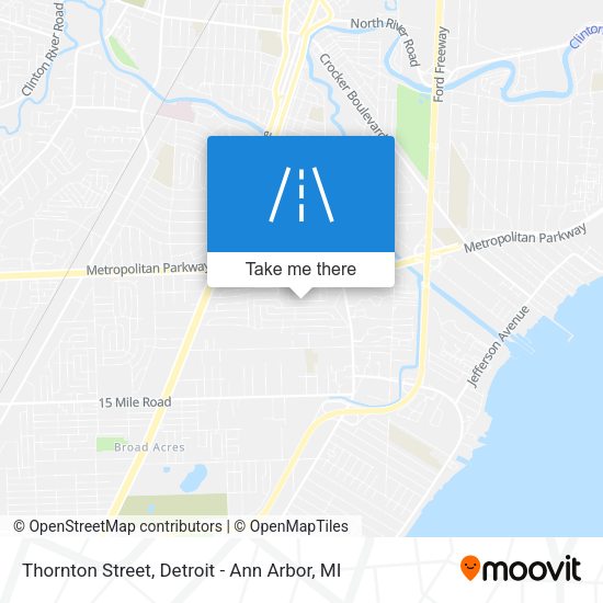 Mapa de Thornton Street