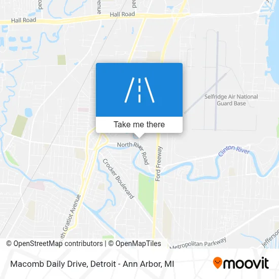 Macomb Daily Drive map