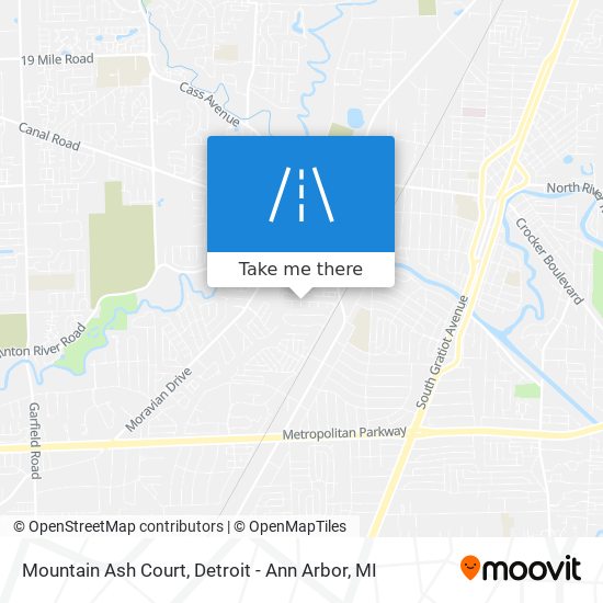 Mountain Ash Court map