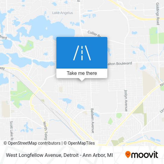 West Longfellow Avenue map