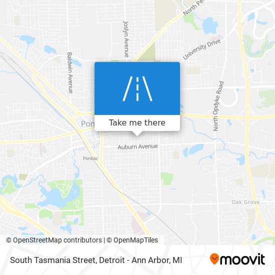 South Tasmania Street map