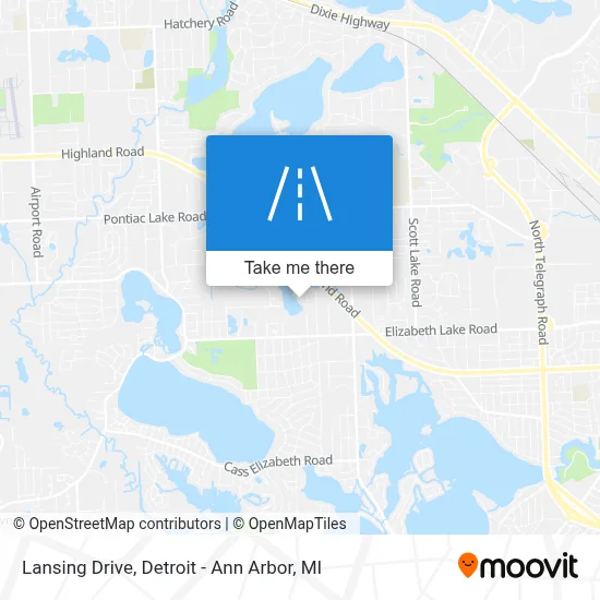 Lansing Drive map