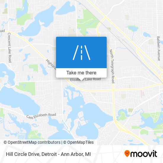 Hill Circle Drive map