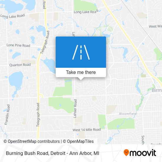 Mapa de Burning Bush Road