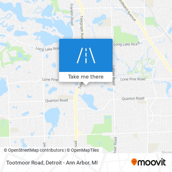 Tootmoor Road map