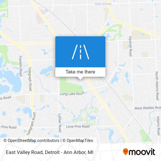 Mapa de East Valley Road