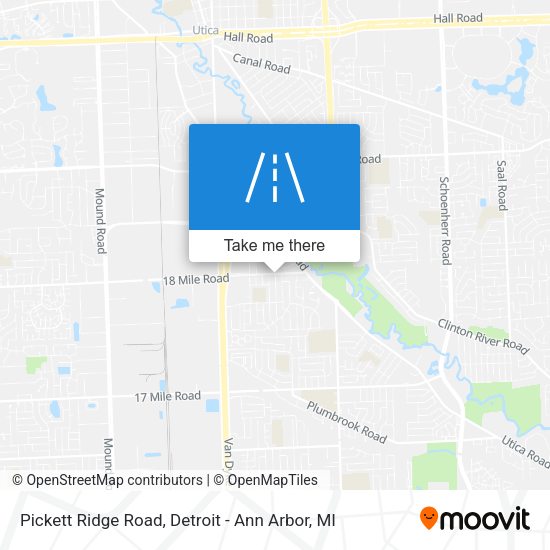 Pickett Ridge Road map