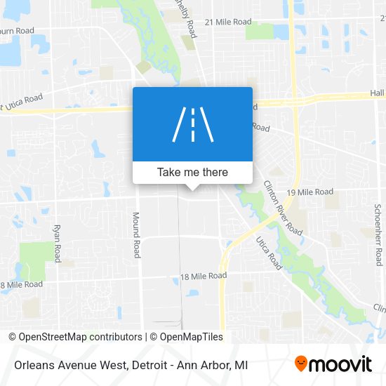 Mapa de Orleans Avenue West