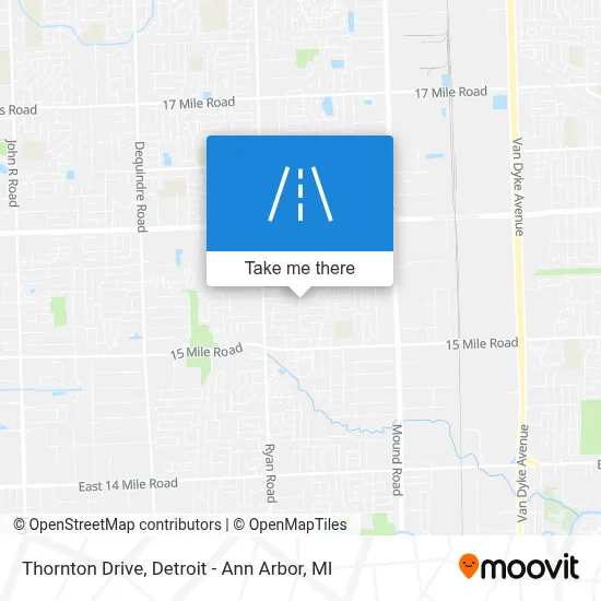 Thornton Drive map