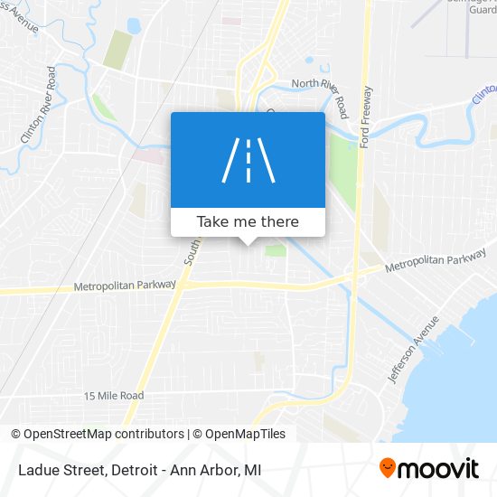 Ladue Street map